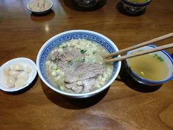 Mutton soup with bread of Xi'an